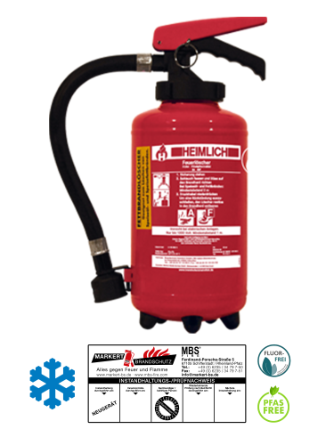 Heimlich F3H 3L Fettbrandfeuerlöscher Aufladefeuerlöscher Gastronomie 13A/40F